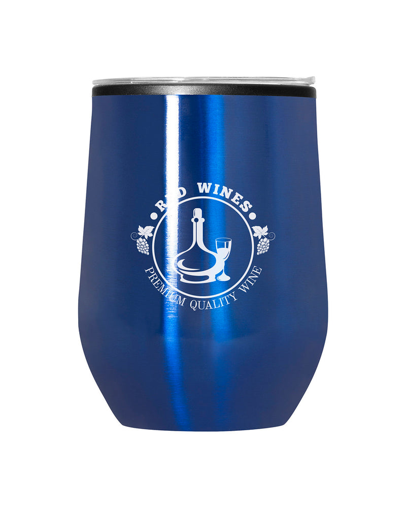 Prime Line 12oz Budget Stemless Wine Tumbler With Lid