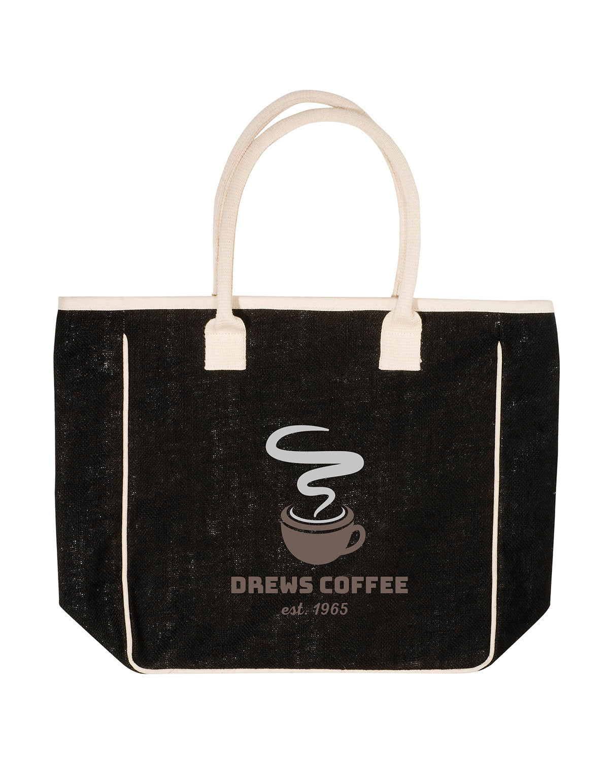 Prime Line Seville Jute Canvas Tote Prime Line