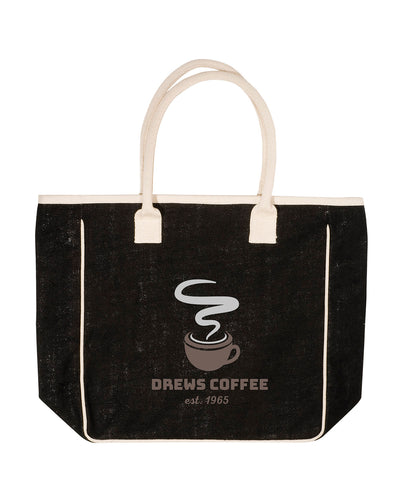 Prime Line Seville Jute Canvas Tote