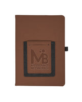 Leeman Roma Journal With Phone Pocket - Quantity 25 Leeman