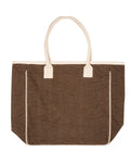 Prime Line Seville Jute Canvas Tote Prime Line