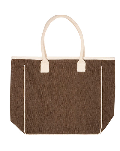 Prime Line Seville Jute Canvas Tote