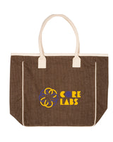 Prime Line Seville Jute Canvas Tote Prime Line