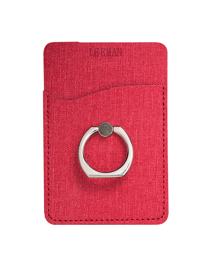 Leeman RFID Phone Pocket With Metal Ring Phone Stand
