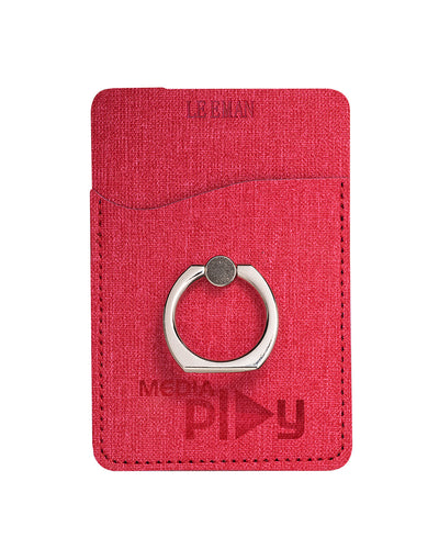 Leeman RFID Phone Pocket With Metal Ring Phone Stand