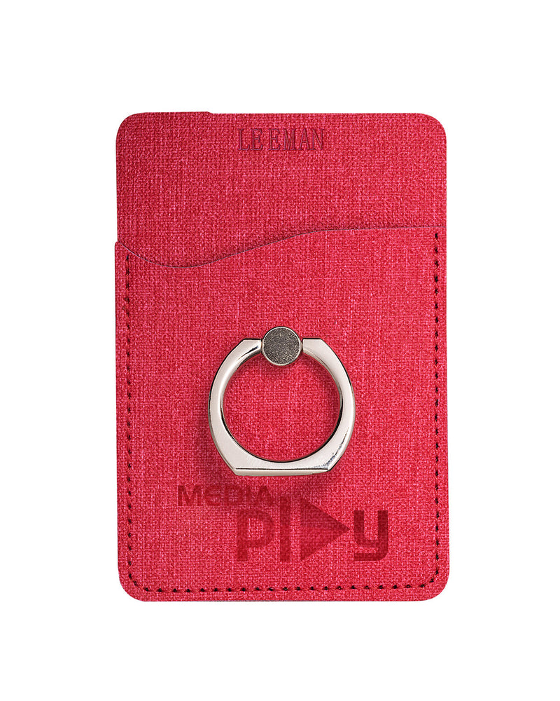 Leeman RFID Phone Pocket With Metal Ring Phone Stand