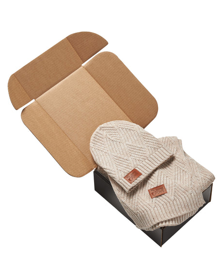 Leeman Trellis Knit Bundle And Go Gift Set Leeman