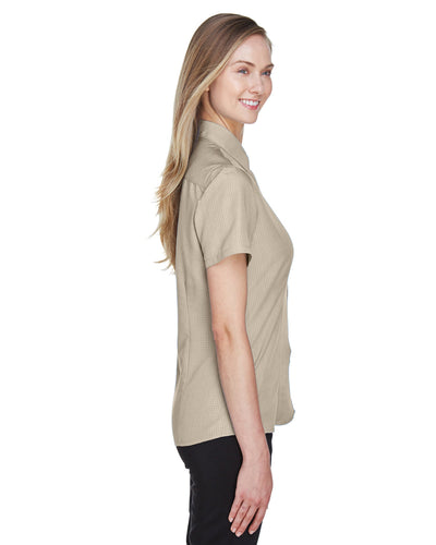 Harriton Ladies' Barbados Textured Camp Shirt