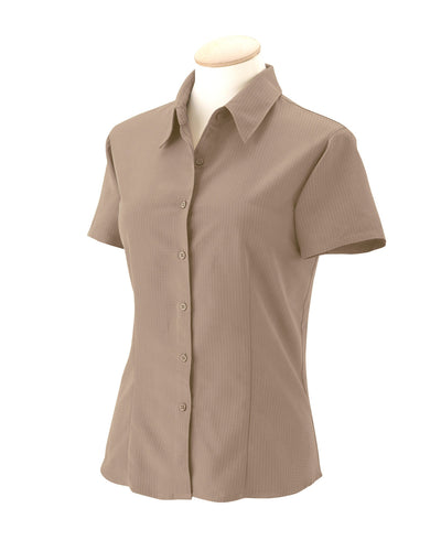 Harriton Ladies' Barbados Textured Camp Shirt