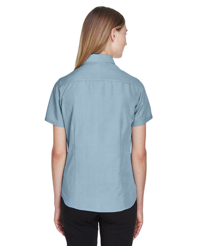Harriton Ladies' Barbados Textured Camp Shirt