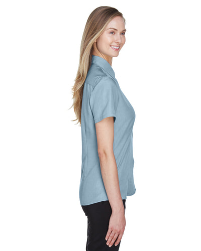 Harriton Ladies' Barbados Textured Camp Shirt