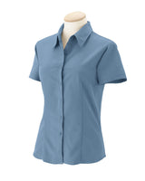 Harriton Ladies' Barbados Textured Camp Shirt Harriton