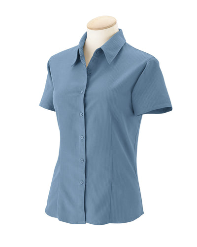 Harriton Ladies' Barbados Textured Camp Shirt