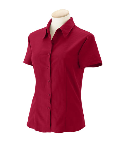 Harriton Ladies' Barbados Textured Camp Shirt