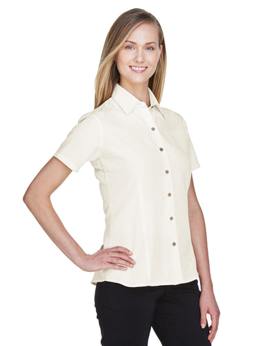 Harriton Ladies' Barbados Textured Camp Shirt
