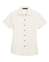 Harriton Ladies' Barbados Textured Camp Shirt Harriton