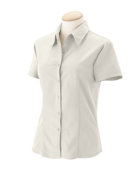 Harriton Ladies' Barbados Textured Camp Shirt Womens Apparel Shirts & Tops