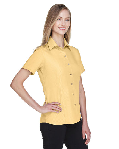 Harriton Ladies' Barbados Textured Camp Shirt