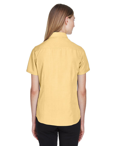 Harriton Ladies' Barbados Textured Camp Shirt