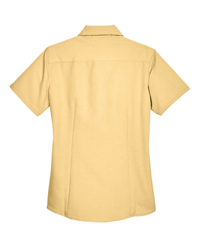 Harriton Ladies' Barbados Textured Camp Shirt