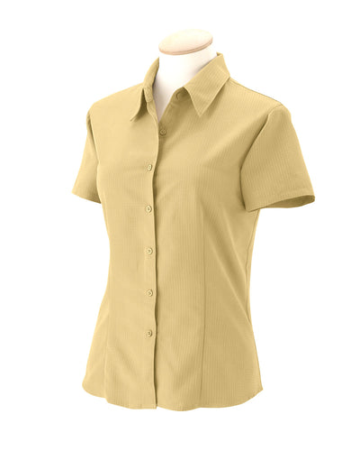 Harriton Ladies' Barbados Textured Camp Shirt