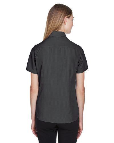 Harriton Ladies' Barbados Textured Camp Shirt