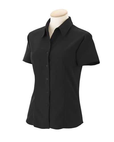 Harriton Ladies' Barbados Textured Camp Shirt