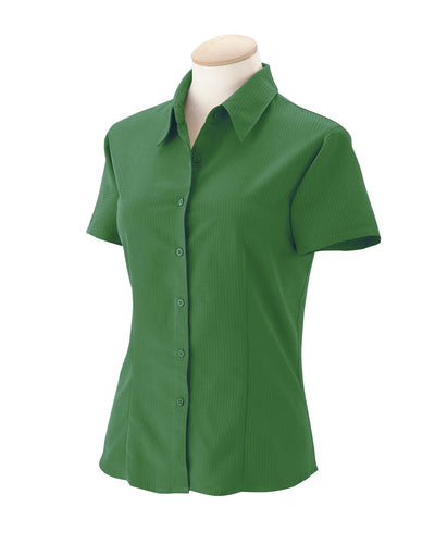 Harriton Ladies' Barbados Textured Camp Shirt