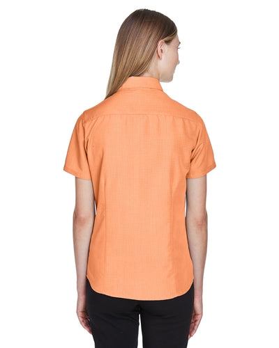 Harriton Ladies' Barbados Textured Camp Shirt