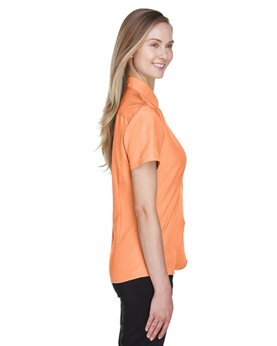 Harriton Ladies' Barbados Textured Camp Shirt