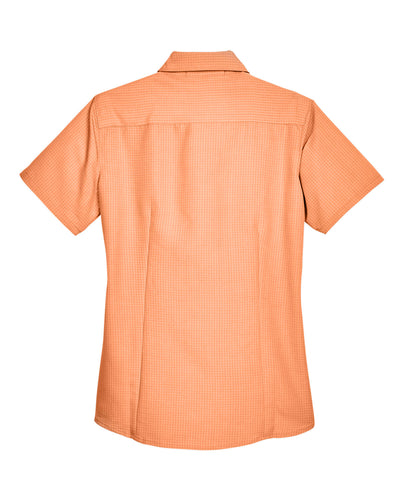 Harriton Ladies' Barbados Textured Camp Shirt