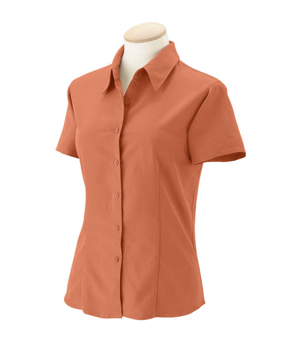 Harriton Ladies' Barbados Textured Camp Shirt