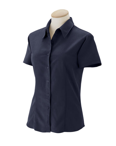 Harriton Ladies' Barbados Textured Camp Shirt