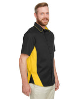 Harriton Men's Flash IL Colorblock Short Sleeve Shirt Harriton