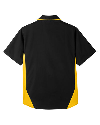 Harriton Men's Flash IL Colorblock Short Sleeve Shirt