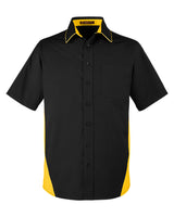 Harriton Men's Flash IL Colorblock Short Sleeve Shirt Harriton