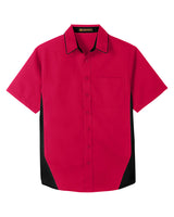 Harriton Men's Flash IL Colorblock Short Sleeve Shirt Harriton