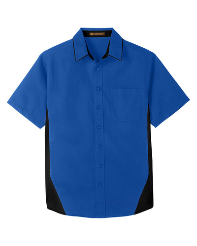 Harriton Men's Flash IL Colorblock Short Sleeve Shirt