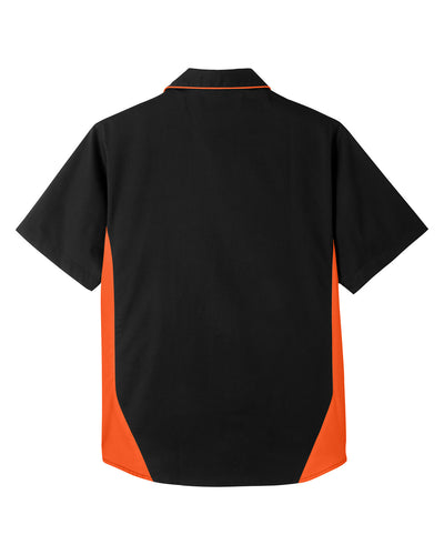 Harriton Men's Flash IL Colorblock Short Sleeve Shirt
