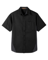 Harriton Men's Flash IL Colorblock Short Sleeve Shirt Harriton