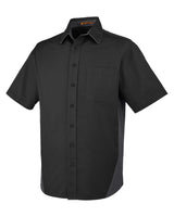 Harriton Men's Flash IL Colorblock Short Sleeve Shirt Harriton