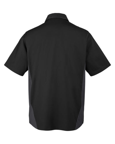 Harriton Men's Flash IL Colorblock Short Sleeve Shirt