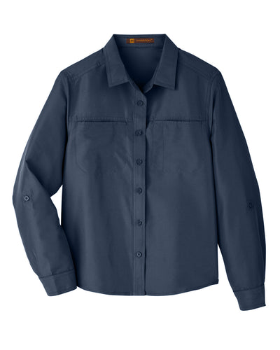 Harriton Ladies' Key West Long-Sleeve Performance Staff Shirt