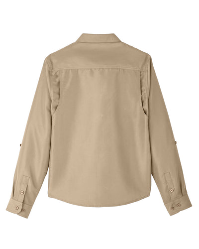 Harriton Ladies' Key West Long-Sleeve Performance Staff Shirt