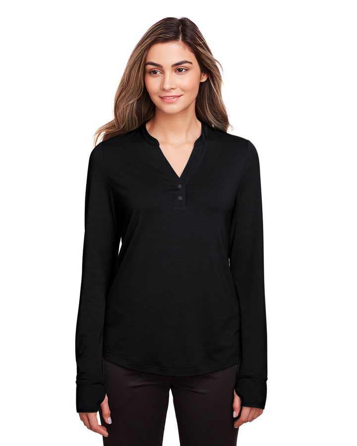 North End Ladies' Jaq Snap-Up Stretch Performance Pullover North End