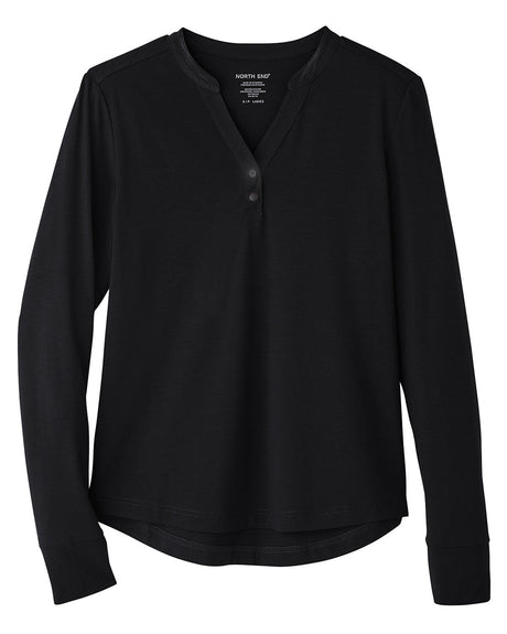 North End Ladies' Jaq Snap-Up Stretch Performance Pullover North End