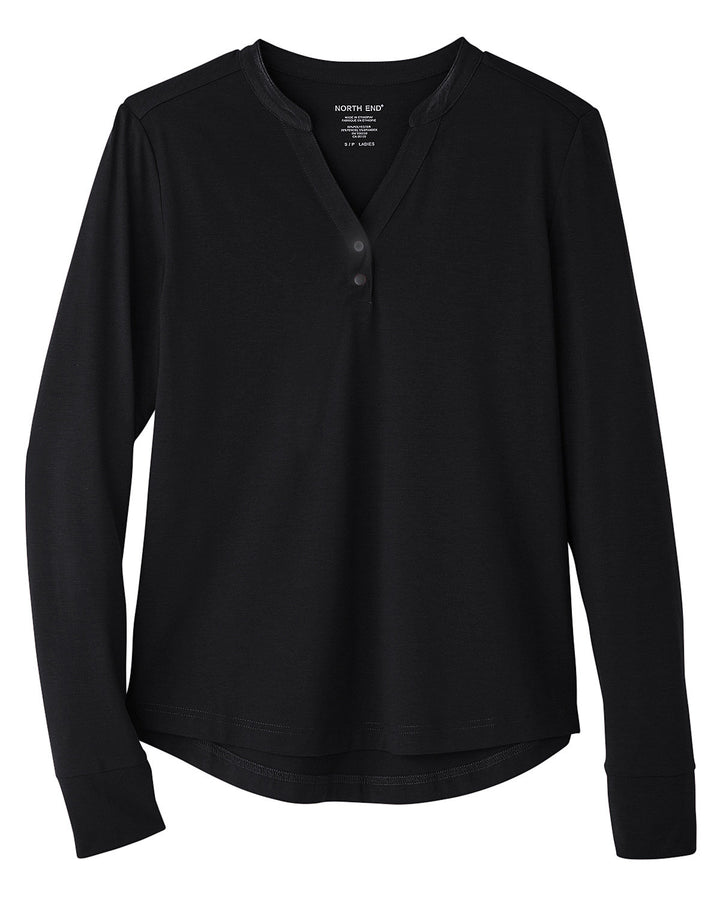 North End Ladies' Jaq Snap-Up Stretch Performance Pullover North End