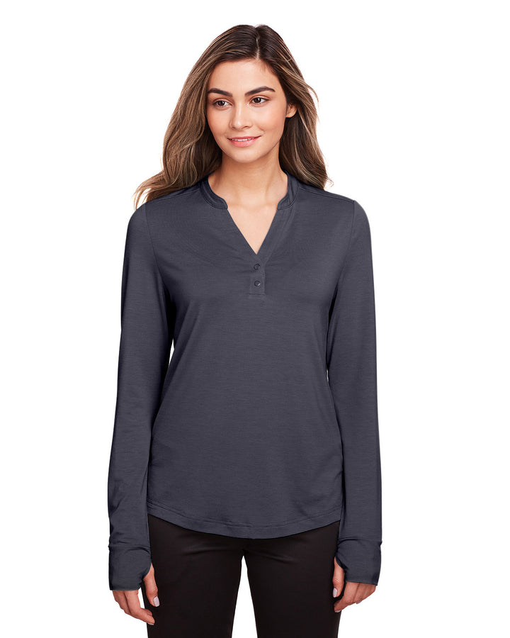 North End Ladies' Jaq Snap-Up Stretch Performance Pullover North End