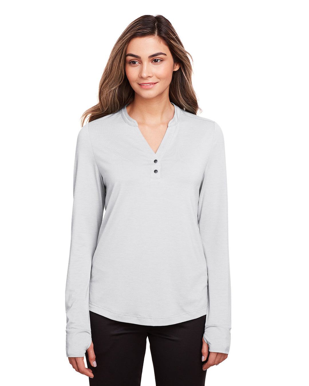 North End Ladies' Jaq Snap-Up Stretch Performance Pullover North End
