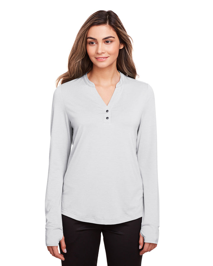 North End Ladies' Jaq Snap-Up Stretch Performance Pullover North End